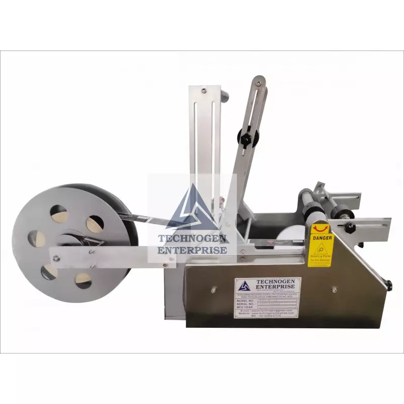 Semi Automatic Bottle Sticker Labeling Machine