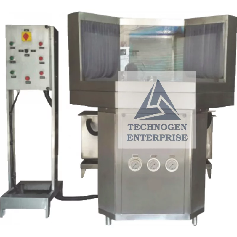 Semi Automatic Rotary Bottle Washing Machine